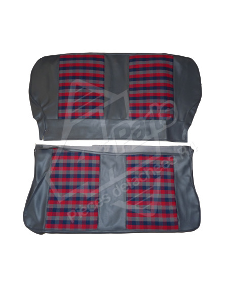 GARNITURES DE SIEGES / INTERIEUR COMPLET ECOSSAIS BLEU/ROUGE A PARTIR DE 1980