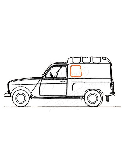 JOINTS DE VITRES LATERALES F4 PETIT MODELE