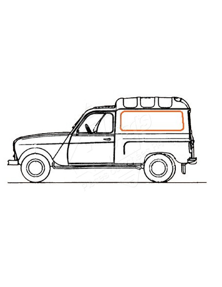 JOINTS DE VITRES LATERALES F4 GRAND MODELE