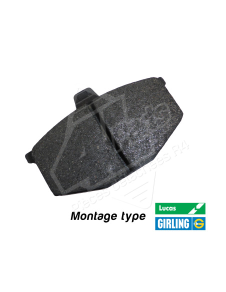 PLAQUETTES DE FREINS MONTAGE LUCAS GIRLING (LE JEU)