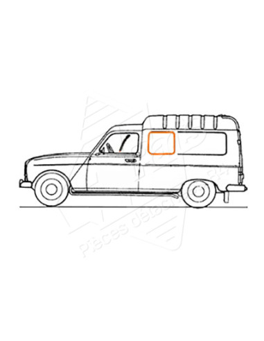 JOINTS DE VITRES LATERALES F6 PETIT MODELE