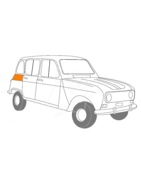 FIXATION D'AILE ARRIERE DROITE