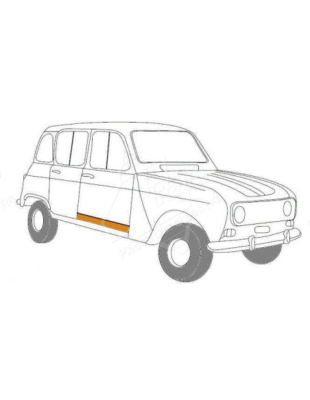 PANNEAU DE BAS DE PORTE AVANT DROIT