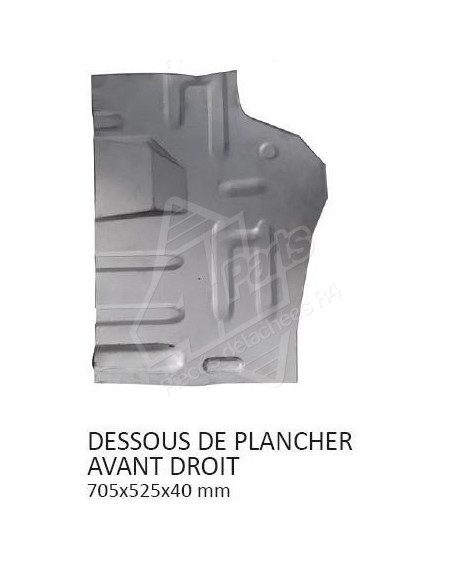 DESSOUS DE PLANCHER AVANT DROIT